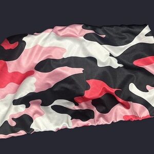Pink and Black Camouflage Women’s Tube Top